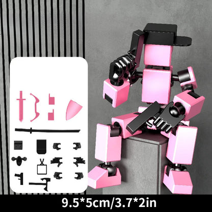Multi-Jointed Movable Robot 3D Printed Mannequin Dummy Toy 13 Action Figure Full Body Movable Robot Toys Parent-children Game
