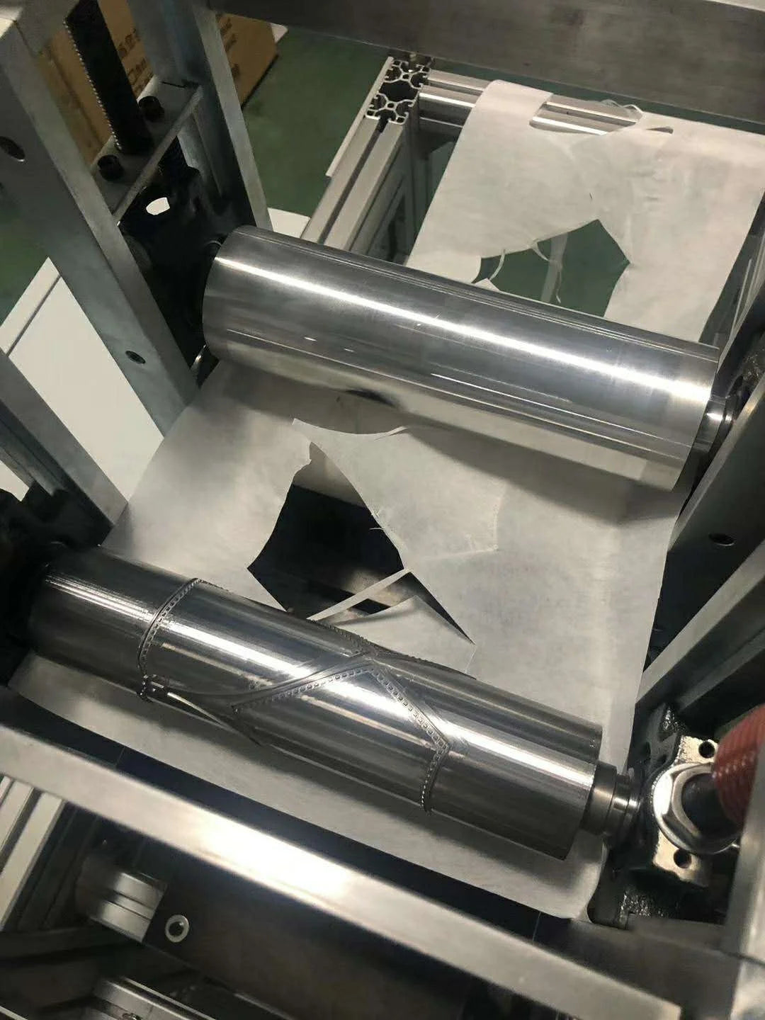 Stocked Face Mask Knurling roller Mould N95 Embossing Roller for Surgical Mask Machine