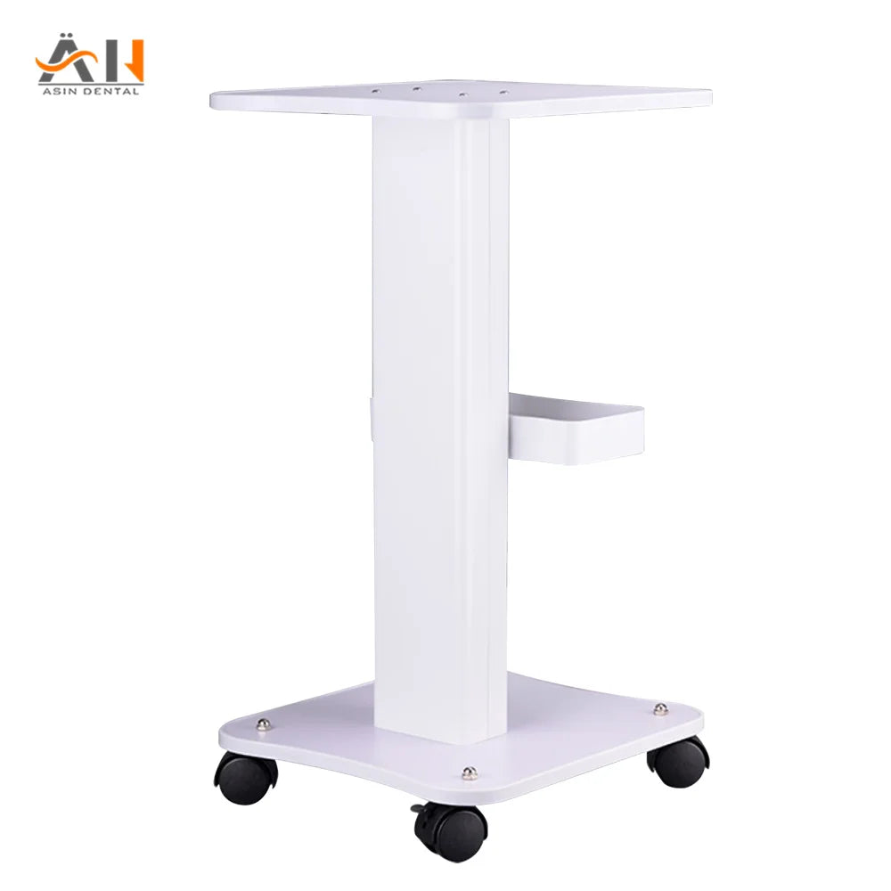 Medical Trolley Mobile Shelf Table Dental Unit Portable Cart with Swivel Brake Wheels and Socket for Dental Clinic Dentist Tools