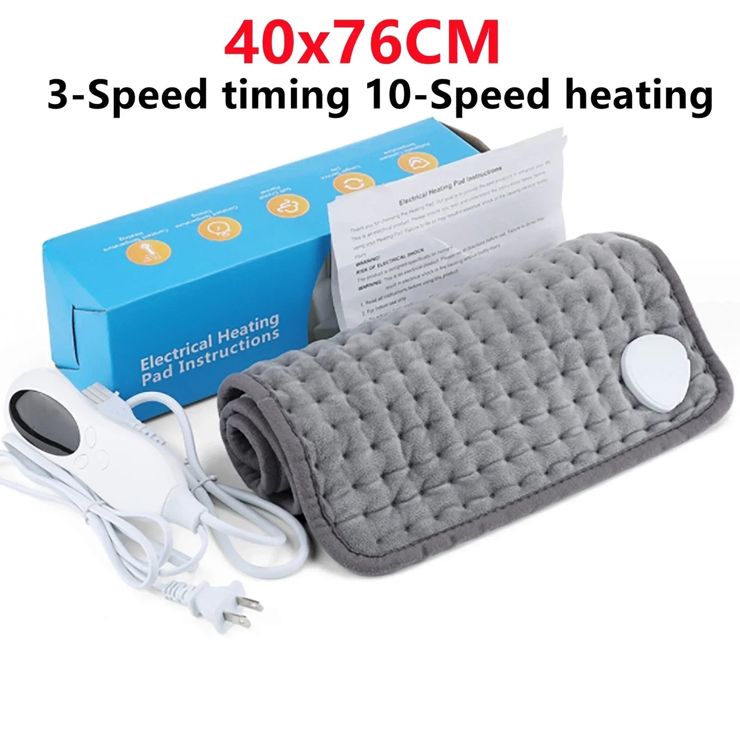 76x40cm/30X60 110V/220V  Extra Large Electric Heating Pad for Period Cramps Lower Back Pain Relief Heat Therapy Winter Warmer