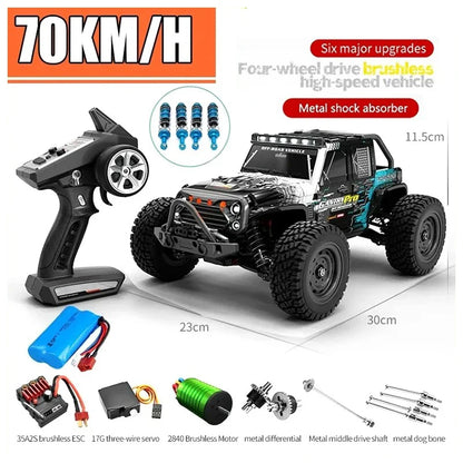 16103PRO 1:16 4WD RC Car with LED 2.4G Remote Control Cars 70KM/H High Speed Drift Monster Truck for Kids VS WLtoys 144001 Toys