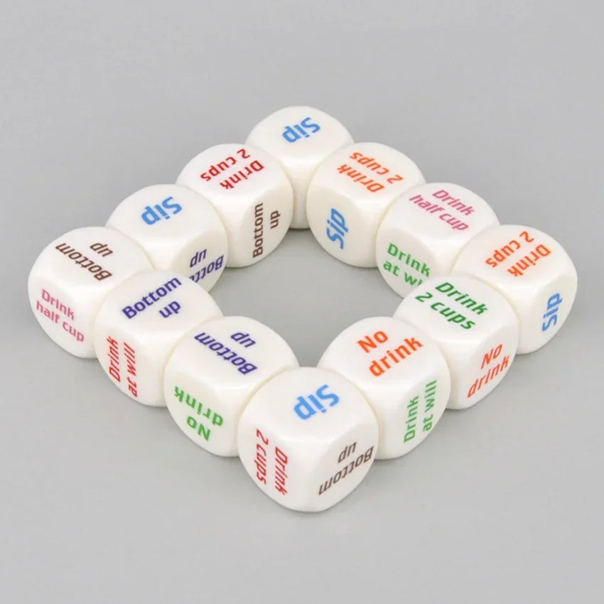 Adult Party Game Playing Drinking Wine Dice Games Gambling Drink Decider Dice Bar KTV Wedding Party Fun Supplies Decoration