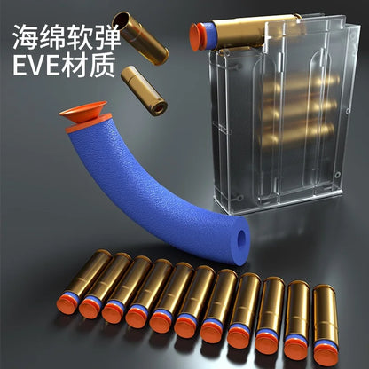 DIY Sniper Rifle Soft Bullets with Scope Manual Shell Ejection Toy Gun Outdoor Cs Game Prop Toy for Adult Boys Birthday Gift