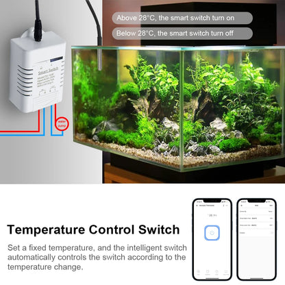 Wifi eWeLink TH16 Switch Temperature Humidity Monitor Meter With Sensor Cable Smart Home Automation Kit Alexa Echo Voice Control