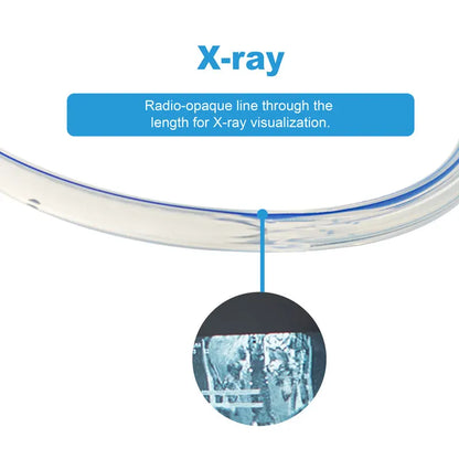 1PC Medical Silicone Round Fluted Drain Tube For Wound Drainage Surgical Supplies Cross Drainage Tube with Or without Needle