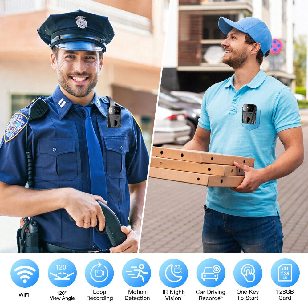 Mini Digital Camera 1080P 2K IPS DVR Video Sports DV WiFi Motion Cam IR Night Vision Camcorders Site Enforcement Recorder Record