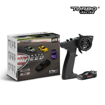 Turbo Racing 1:76 C64 C63 C61 C62 C72 C73 C74 C75 RTR Flat Running Toys on Road RC Drift Car With Gyro Radio For Kids and Adults