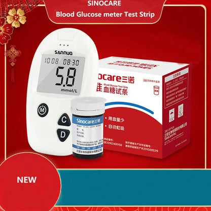 Sinocare Blood Glucose Meter Kit Or 50/100 test Strips And Lancets Glucometer For Blood Sugar Detection Diabetes Tester