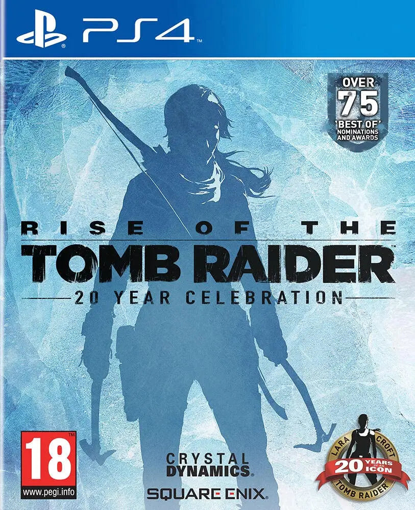 Rise of The Tomb Raider 20 Year Celebration Playstation 4 Original PS4 Product Disk Game Video Gaming station Console Gameplay