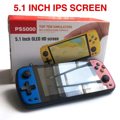 PS5000 Portable Handheld Game Console  for PS1/MAME/MD/NES/SNES Video Gaming Modern Portable 5 inch 3000+ gaming console