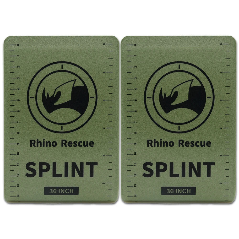 RHINO RESCUE 18/36 Inch Splint - Lightweight Reusable Combat Splint, First Aid Medical Splint For Bone Fracture Treatment