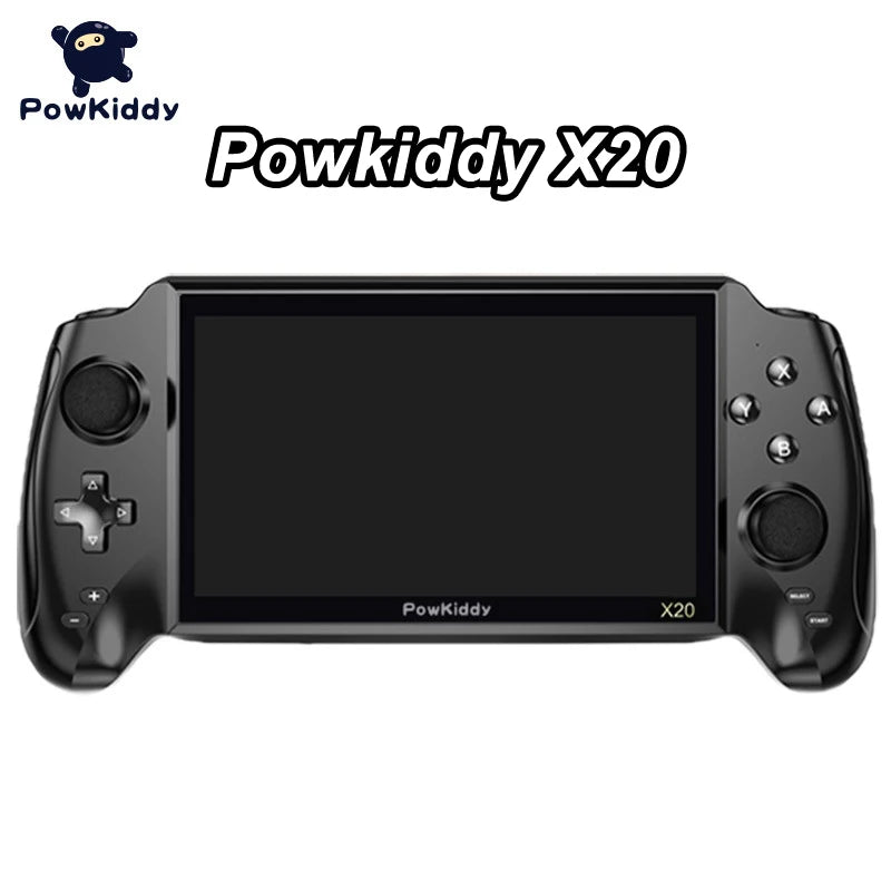 POWKIDDY X20 Handheld Game Console 7”Screen Game Console Rechargeable Video Game Console With 32GB Memory