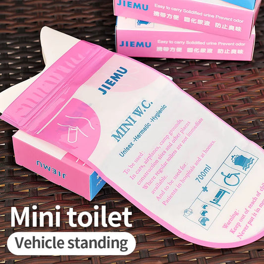 4PCS 700ml Outdoor Emergency Urinal Bag Portable Car Urine Bag Vomiting Bag Mini Mobile Toilet Suitable For Man Woman Child