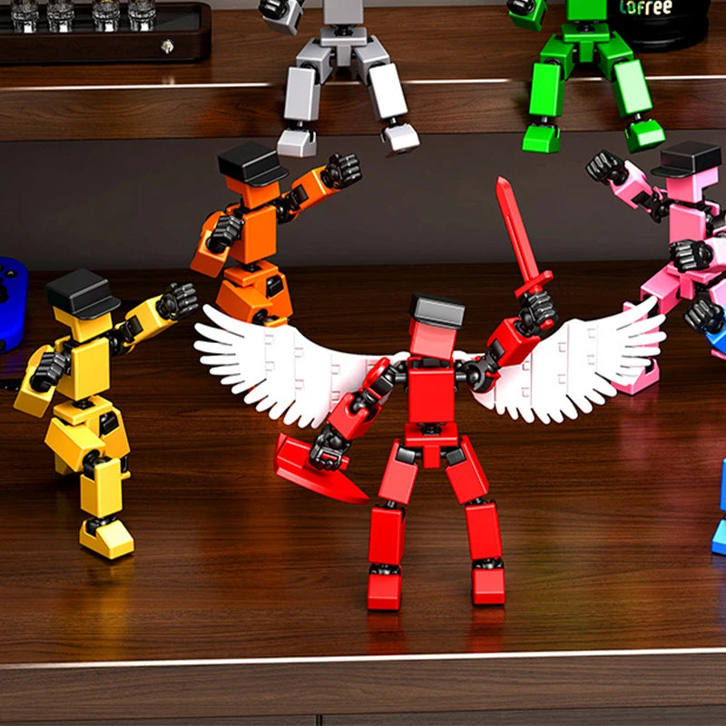 Multi-Jointed Movable Robot 3D Printed Mannequin Dummy Toy 13 Action Figure Full Body Movable Robot Toys Parent-children Game