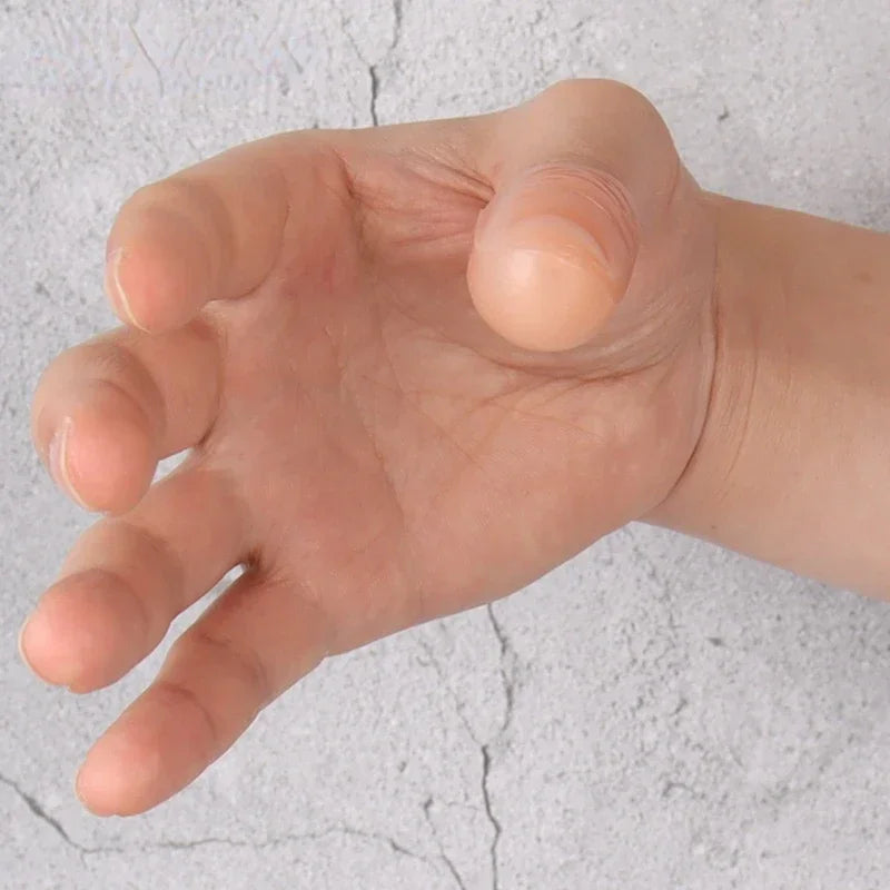 2 Pcs/set Magic Thumbs Light Toys for Adult Magic Trick Props Blue Light Led Flashing Fingers Halloween Party Toys for Children