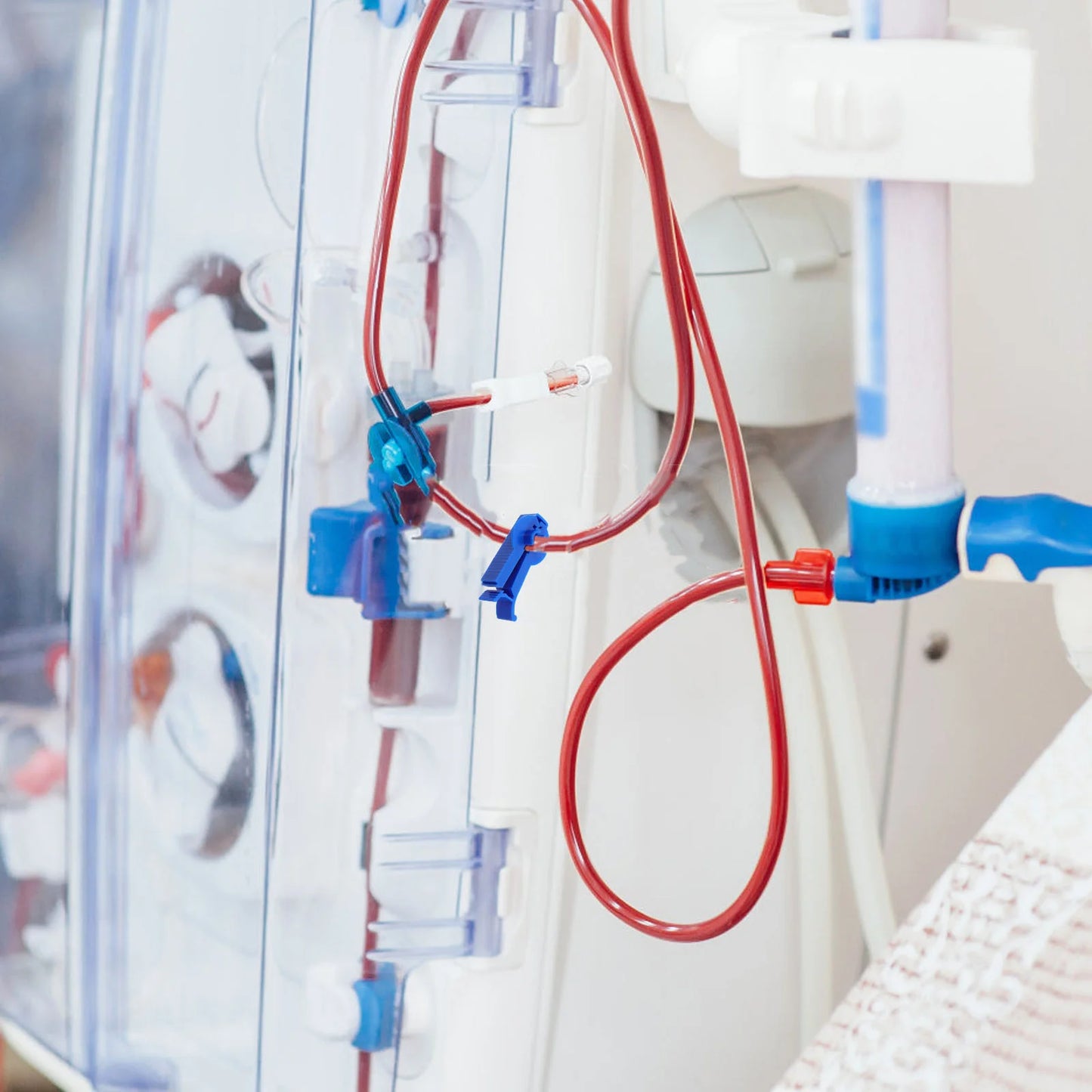 6 Pcs Permeable Pipe Clamp Tubing Peritoneal Tube Clips Supplies Dialysis Tool