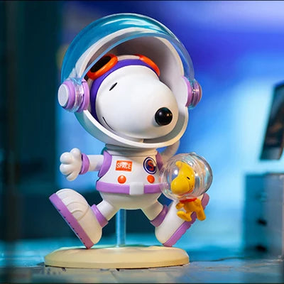 POP MART Snoopy Space Series Blind Random Box Toys Kawaii Anime Action Figure Caixa Caja Surprise Mystery Box Dolls Girls Gift