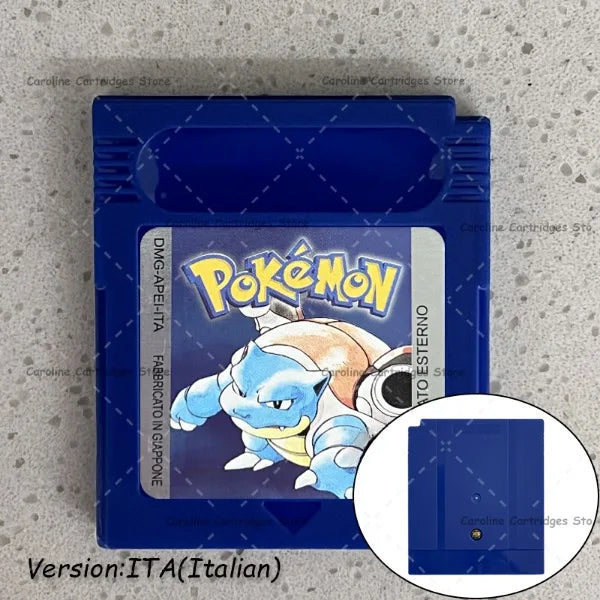 GBC Video Game Cartridge Console Card Pokemon Blue/Crystal/Green/Gold/Red/Silver/Yellow Full-size Chip with Multi-language