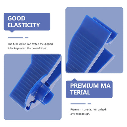 Permeable Pipe Clamp Tube for Peritoneal Dialysis Tubes Clamps Plastic Clips Flow Controller Accessories Accessory Supply