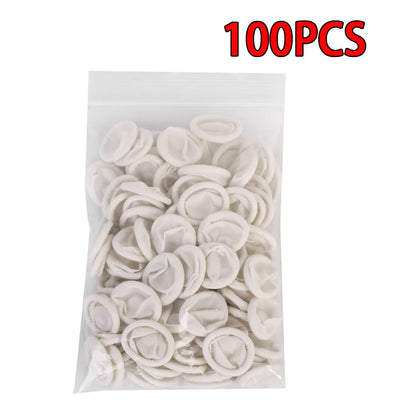 100Pcs Disposable Finger Cover Non-slip Latex Medium Fingertips Protector Gloves Non-toxic Anti-static Tool for Workplace Safety