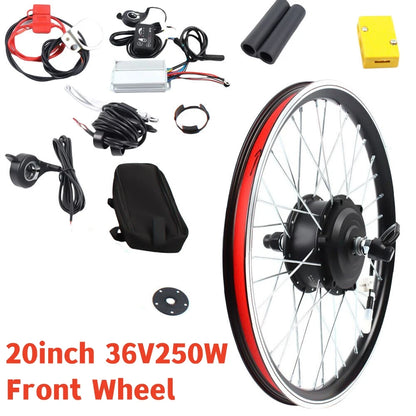 20 inch electric bike motor conversion kit, front/rear wheel conversion kit, 36V/48V 250W/1000W, bicycle modification sets