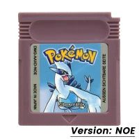 Pokemon GBC Games Cartridge 16 Bit Video Game Console Card Blue Crystal Golden Green Red Silver Yellow Multilanguage Fans Gift