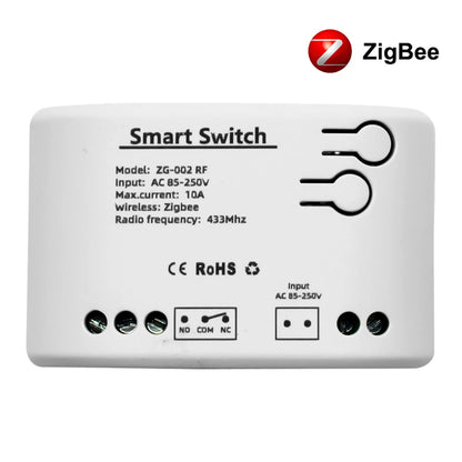 Zigbee Smart Relay Module Switch 1CH 12V 24V 220V 110V RF433 Wireless APP Remote Controller Work With Tuya/Smart-Life APP Alexa