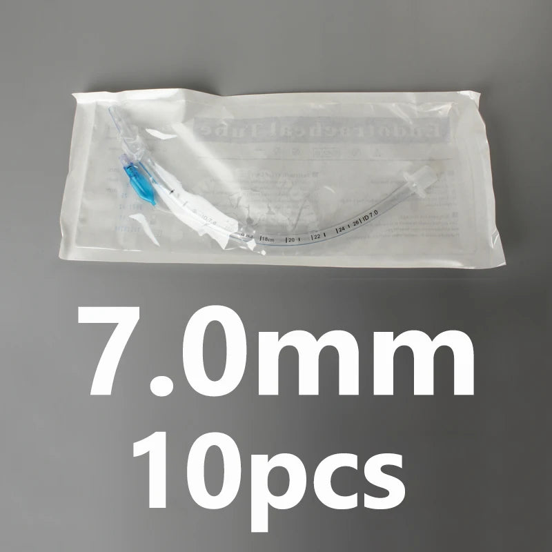 10pcs Endotracheal Tube with Cuff ID 2.0-10mm Sterilized Tracheal Tube for Veterinary Medical Consumables
