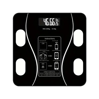 Smart Body Fat Scale Wireless LED Digital Bathroom Weight Scale Body Composition Analyzer Testing Scale