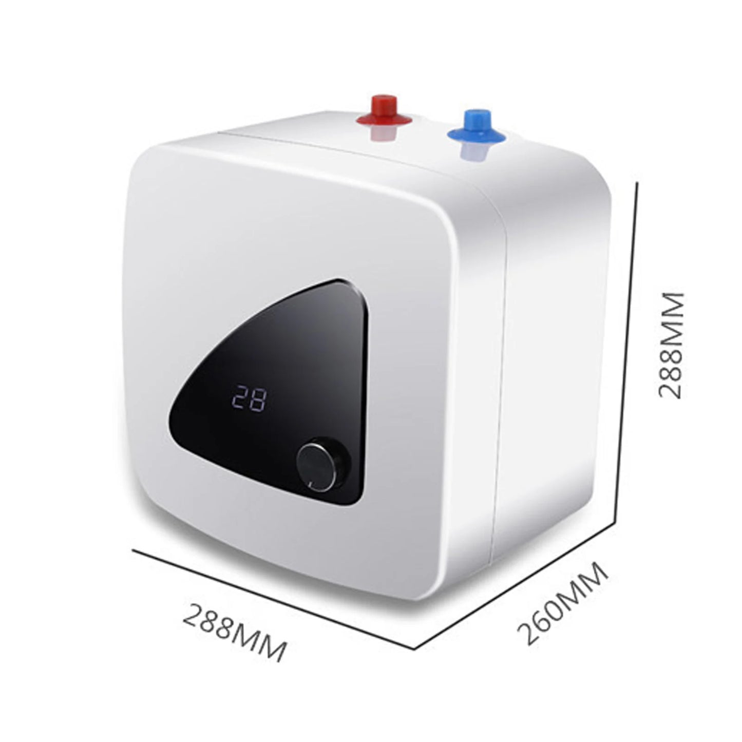 Sweetmile 110V 1500W Digital Display Electric Water Heater with 8L Storage Water Tank Temperature Adjustment Range 30℃-65℃