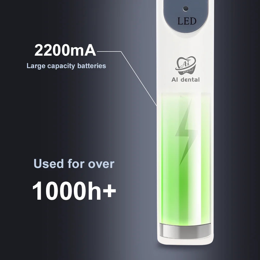 AI-CL-S2 Dental Wireless LED Curing Lamp 360 Degree Rotation with 4 Lighting Modes 1 to 40 Seconds Cure Dentistry Equipment