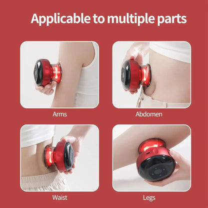 Electric Vacuum Cupping Massage Anti Cellulite Magnet Therapy Wireless Guasha Scraping Fat Burner Slimming Body Scraping Cupping