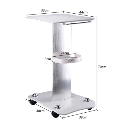 Medical Trolley Mobile Shelf Table Dental Unit Portable Cart with Swivel Brake Wheels and Socket for Dental Clinic Dentist Tool