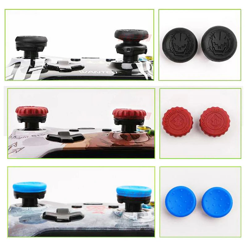 Thumb Grips For Sony PS5 PS4 Controller Fps Thumbstick Joystick Extender Cover For Playstation 4 Gamepad Caps Gaming Accessories