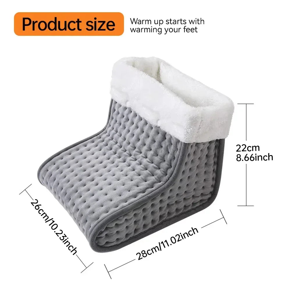 Electric Foot Heater 4 Modes Timing Heating Control Washable Foots Warmer Pad Thermal Foot Care Cushion