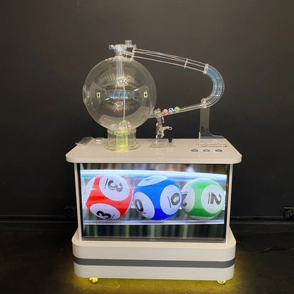 Air Mix Lottery Ball Machine with elegant looking for lucky draw 1D 2D 3D 4D 5D 6D lotto games
