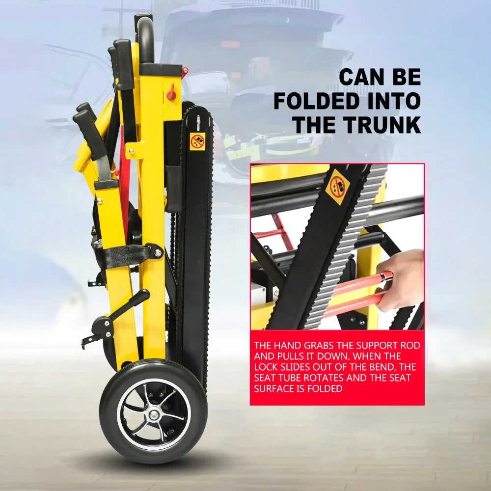 Electric stair climbing wheelchair paralyzed elderly person intelligent fully automatic up and down stairs crawler climbing arti