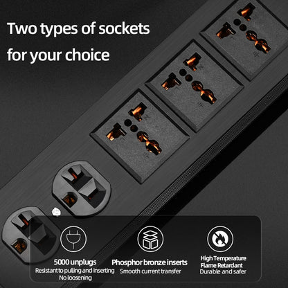 ATAUDIO Hi-end HiFi Audio Power Filter Aluminum Alloy Noise Reduction US Plug / Universal AC Power Socket Audio Purifier Outlet