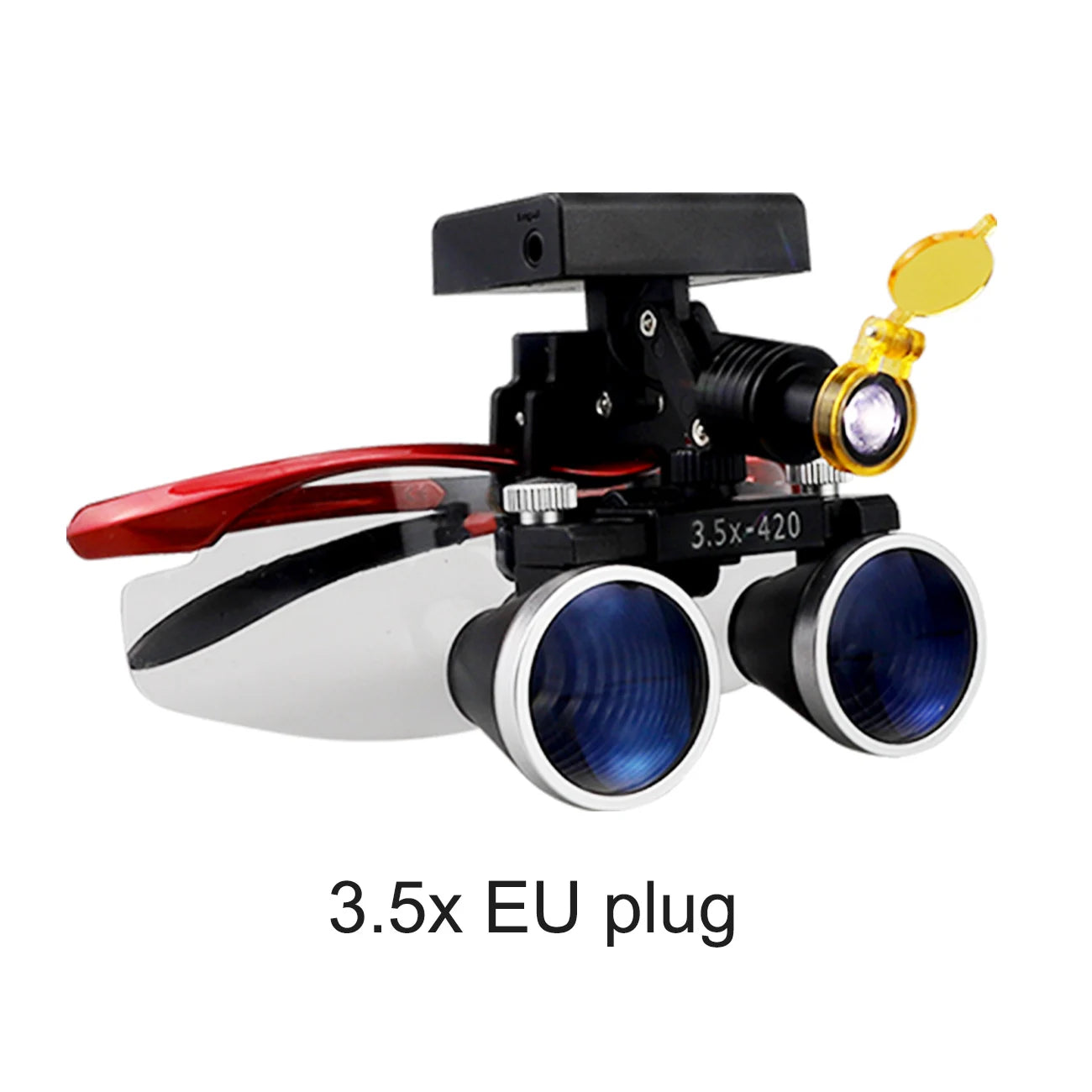 Dental Loupes Dental Magnifier Dental Lab Medical Loupes Magnification Binocular 2.5/3.5x Headlight Wireless  5W Headlamp