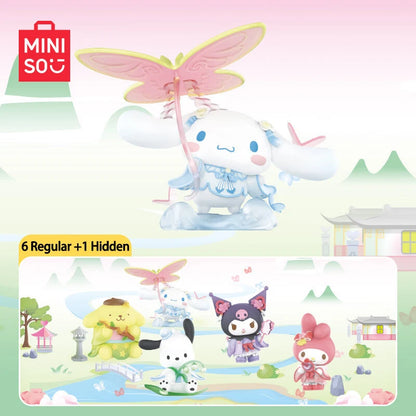 MINISO Sanrio Blind Box New rhyme flower dress Series Ornament Mystery Box Children's Day Christmas gift Toy Genuine Products