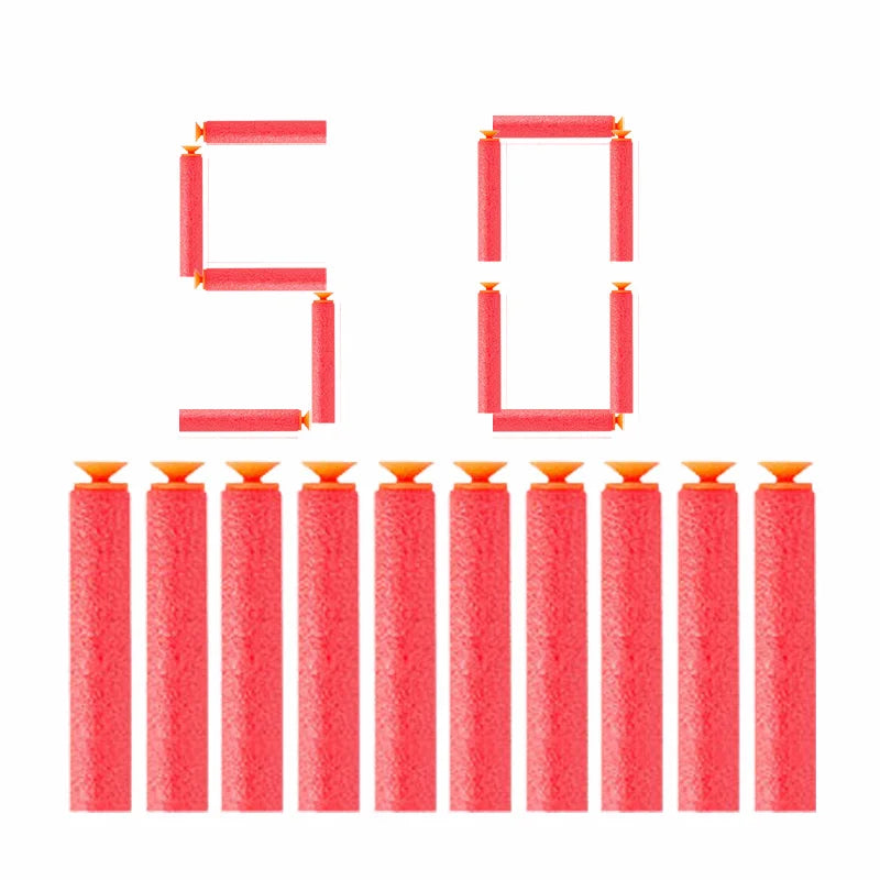 Refill Darts Bullets EVA Soft Hollow Hole Head Bullet Guns Accessories For Nerfs N-strike Elite Series Blasters Toy For Children