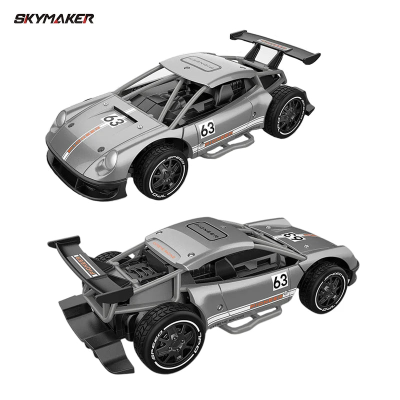 RC Metal Car Toys 1/24 2.4G High Speed Remote Control Mini Scale Model Vehicle Electric Metal RC Car Toys for Boys Children Gift