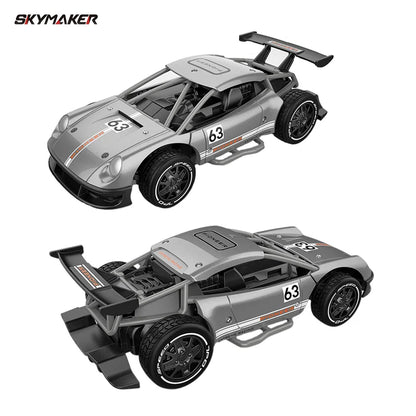 RC Metal Car Toys 1/24 2.4G High Speed Remote Control Mini Scale Model Vehicle Electric Metal RC Car Toys for Boys Children Gift