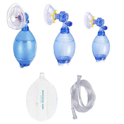 First Aid Manual PVC Adult/Child/Infant Resuscitation Ambu Bags 2000ml/1600ml Reservoir Bag Emergency Self-help Rescue Tool
