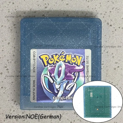 GBC Video Game Cartridge Console Card Pokemon Blue/Crystal/Green/Gold/Red/Silver/Yellow Full-size Chip with Multi-language