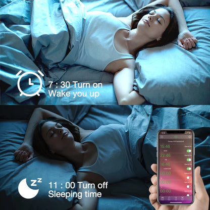 Tuya WiFi E27 B22 Smart Dimmable Bulb RGBCW 100-240V LED Smart Light Smart Life App Control Support Alexa Google Home Alice