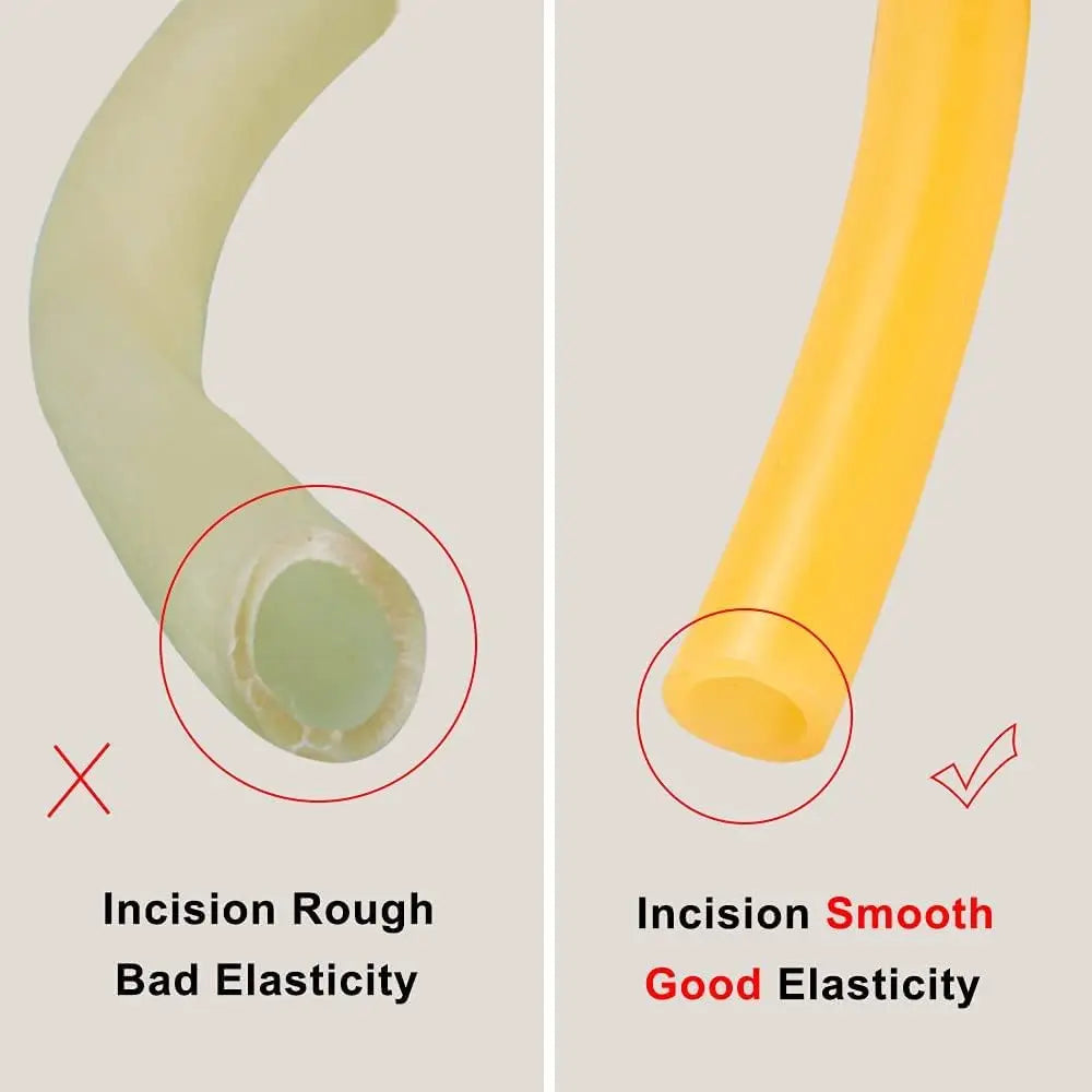 1M Nature Latex Rubber Hoses ID 1.6 ~18mm Slingshot Tubing Catapult  High Resilient Elastic Surgical Medical Tube