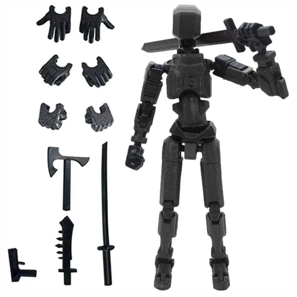 Titan 13 Action Figures T13 Figure 3D Printed Multi-Jointed Movable Lucky 13 Action Figure Nova 13 Action Figure Dummy