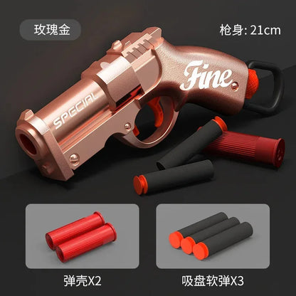 Shell Throwing Mini S686 Soft Bullet Launcher Toy Gun Airsoft Foam Bullet Blaster CS Outdoor Weapon Children Pistol