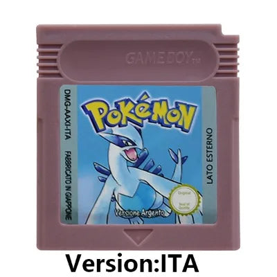 GBC 16-bit Game Video Game Cartridge Console Card Pokemon Red Blue Crystal Golden Green Silver Yellow with Multi-language